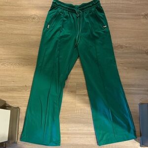 Aerie Green Wide Leg Pants